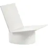 Image de Chaise basse en acier blanche Valérie - Serax