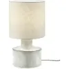 Image de Lampe de table en lin blanc et céramique blanc Catherine - Serax