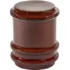 Image de Table d'appoint géométrique en grès laqué rouge foncé 34,8x44,5 cm Pawn - Serax