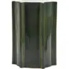 Image de Table d'appoint géométrique en grès laqué vert foncé 31,3x45,4 cm Pawn - Serax