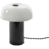 Image de Lampe de table en grès vitré blanc et noir 20x21cm Celine N°2 - Serax