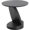 Image de Table d'appoint noire en teck Oblic - Ethnicraft Accessories