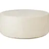 Image de Table basse ronde organique 80 x 32 cm off-white en microciment Elements - Ethnicraft Accessories
