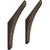 Image de Set de 2 porte-manteaux en acajou massif foncé PI - Ethnicraft Accessories