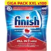 Image de Finish tablettes lave-vaisselle Tout en 1 - 100 tablettes