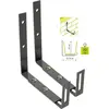 Image de Support de jardinière en métal - Noir