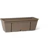 Image de Kit Jardinie`re métal 50 cm avec crochet - Taupe