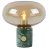 Image de Lampe de table Lucide Charlize marbre vert/ambre E27 40W
