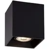 Image de Spot plafond Lucide BODI GU10 50W noir carré alu IP20