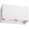 Image de Spot plafond rectangulaire Lucide BODI blanc 2xGU10 50W
