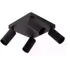 Image de Lucide Spot plafond 4 lampes - Noir