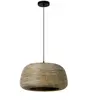 Image de Suspension Maduka en jonc de mer crème Ø47 E27 Lucide