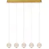 Image de Suspension CINTRA boules cristal or LED 21W Lucide