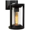 Image de Applique extérieure Lucide Cadix E27 60W noire IP65