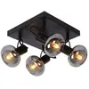 Image de Lucide plafonnier verre carré - Noir