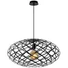 Image de Suspension Lucide Wolfram métal Ø65 noire E27 60W IP20