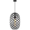 Image de Suspension Lucide Wolfram métal noire Ø32 E27 60W IP20