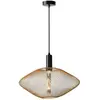 Image de Suspension métal Lucide Mesh Ø45 noir/laiton E27 40W