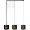 Image de Lucide Plafonnier moderne 3 lampes - Noir