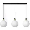 Image de Suspension moderne JULIUS globes blancs 3xE27 Lucide