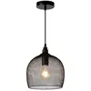 Image de Suspension Lucide Mesh noire métal Ø22 E27 60W IP20