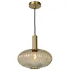 Image de Lucide Suspension Maloto en verre - Marron