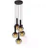 Image de Lucide suspension Marius boules verre - Noir