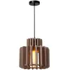 Image de Suspension japandi grise en feutre 40 cm 1xE27 40W