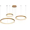 Image de Suspension 3 anneaux dorée Lucide Vidal Ø78 LED 120W