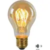 Image de Ampoule LED filament dorée ? capteur crépusculaire E27 4W 2200K 230 lm Lucide