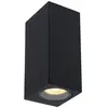 Image de Applique murale ext. Lucide ZARO noire 2xGU10 IP44