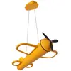 Image de Suspension enfant avion jaune LED 26 W Fokker Lucide