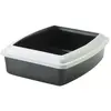Image de Bac à litière avec rebord pour chat Nobby Pet Oval Jumbo Gris 56x43,5x14,5 cm 72062