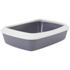 Image de Bac à litière avec rebord pour chat Nobby Pet Iriz Gris TU 72110