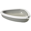 Image de Bac à litière d'angle avec rebord pour chat Nobby Pet Rincon Gris 58,5x46x13,5 cm 72195