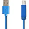 Image de Nedis Câble USB 3.0 A mâle vers B mâle - Bleu 3 m