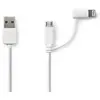 Image de Nedis Câble de charge 2-en-1 USB-A vers Micro-USB/Lightning
