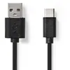 Image de Nedis Câble USB 2.0 Type-C Mâle-A Mâle - 1 m - Noir