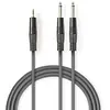 Image de Nedis Câble audio stéréo 2x jack 6,35 mm vers jack 3,5 mm
