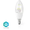 Image de NEDIS Ampoule LED Intelligente Wi-Fi - E14 - C37 - 5 W - 400 lm - Blanc