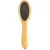 Image de Brosse pour chien à picots avec poignée en bambou Duvoplus Beige 5,5x4x19,5 cm 158010