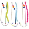 Image de Canne à pêche pour chat queue et ballons Duvoplus Multicolore 52x8x3 cm 121047