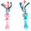 Image de Jouet à mâcher pour chien tétine avec corde en cotton Duvoplus Dogtoy Puppy TPR Multicolore 18x4x4 cm 11431