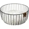 Image de Europet bernina Corbeille pour chat en métal Caviar - 35 x 35 x 17 cm - Noir