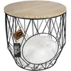 Image de Europet bernina Panier rond en métal pour chat Caviar - 33 x 33 x 39 cm - Noir