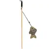 Image de Canne à pêche pour chat poisson Duvoplus Canvas Gris 40x7x4,5 cm 12075