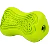 Image de Distributeur de nourriture pour chien en caoutchouc os dentaire Duvoplus Vert 9,5x6,5x6,5 cm 12174