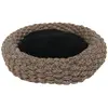 Image de Panier pour chien ronde en corde de coton Duvoplus Espresso Noir 44x44x13 cm 13000