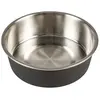 Image de Gamelle pour chien et chat Duvoplus Matte Fix Noir 12,8x12,8x4,4 cm 14447