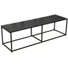 Image de Meuble TV design en métal Madison - L. 140 x H. 40 cm - Noir